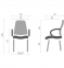 Купить Офисное кресло для конференций Новый Стиль Germes steel CFA LB chrome в Киеве с доставкой по Украине | vincom.com.ua Фото 6