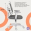 Купить Детское компьютерное кресло QLAB Kids Edition KC327G Gray в Киеве с доставкой по Украине | vincom.com.ua Фото 6