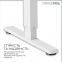 Купити Стіл комп'ютерний OfficePro ODE1670WB White/Black з електрорегулюванням висоти у Києві з доставкою по Україні | vincom.com.ua Фото 7