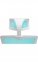 Купити Офісне крісло GT RACER X-W50 WHITE/BLUE у Києві з доставкою по Україні | vincom.com.ua Фото 10