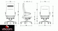 Купить  Кресло KLOBER CENTEO для руководителя белого цвета в Киеве с доставкой по Украине | vincom.com.ua Фото 3
