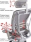 Купить Кресло офисное EXPERT SPRING (HSPM-01) эргономичное в Киеве с доставкой по Украине | vincom.com.ua Фото 7