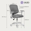 Купить Детское компьютерное кресло QLAB Kids Edition KC327G Gray в Киеве с доставкой по Украине | vincom.com.ua Фото 2