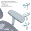 Купити Крісло офісне Officepro Wave OC670-G-G-G Gray у Києві з доставкою по Україні | vincom.com.ua Фото 12