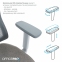 Купити Крісло офісне Officepro Elegant OC600-G-DG-DG Gray/Dark Gray у Києві з доставкою по Україні | vincom.com.ua Фото 10