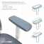 Купить Кресло офисное Officepro Balance OC620-W-DG-DG White/Dark Gray в Киеве с доставкой по Украине | vincom.com.ua Фото 10