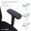 Купити Крісло офісне Officepro Balance OC550-B-B-B Black у Києві з доставкою по Україні | vincom.com.ua Фото 10