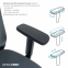 Купить Кресло офисное Officepro Balance OC550-B-DG-DG Black/Dark Gray в Киеве с доставкой по Украине | vincom.com.ua Фото 10