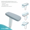 Купить Кресло офисное Officepro Balance OC550-W-DG-BL White/Dark Gray/Blue в Киеве с доставкой по Украине | vincom.com.ua Фото 10