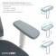 Купити Крісло офісне Officepro Balance OC550-W-DG-DG White/Dark Gray у Києві з доставкою по Україні | vincom.com.ua Фото 10