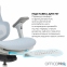 Купити Крісло офісне OfficePro Elite OC950GLB Gray/Light Blue у Києві з доставкою по Україні | vincom.com.ua Фото 8