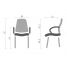 Купить Офисное кресло для конференций Новый Стиль Samba MBA T plast chrome со столиком в Киеве с доставкой по Украине | vincom.com.ua Фото 2