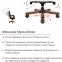 Купить Кресло руководителя Аклас Атлант EX MB (Кожа LC-K Dark brown) в Киеве с доставкой по Украине | vincom.com.ua Фото 14