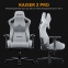 Купити Крісло геймерське Anda Seat Kaiser 2 Gray Linen Fabric у Києві з доставкою по Україні | vincom.com.ua Фото 15