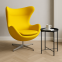 Купить Кресло дизайнерское SDM ЭГГ желтый в Киеве с доставкой по Украине | vincom.com.ua Фото 3