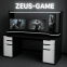 Купить Стол компьютерный игровой ZEUS JARL-2 бело-черный в Киеве с доставкой по Украине | vincom.com.ua Фото 0