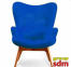 Купить Кресло SDM Флорино синий в Киеве с доставкой по Украине | vincom.com.ua Фото 0
