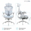 Купити Крісло офісне OfficePro Elite OC950GLB Gray/Light Blue у Києві з доставкою по Україні | vincom.com.ua Фото 7