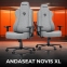 Купить Кресло геймерское Anda Seat Novis XL Fabric (AD23-XL-01-G-F) Gray в Киеве с доставкой по Украине | vincom.com.ua Фото 8