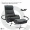Купить Кресло-реклайнер Qlab RC210B Leather Black в Киеве с доставкой по Украине | vincom.com.ua Фото 5