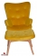 Купить Кресло SDM Флорино с оттоманкой бархат желтый в Киеве с доставкой по Украине | vincom.com.ua Фото 1