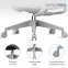 Купити Крісло офісне OfficePro OC950G Grey у Києві з доставкою по Україні | vincom.com.ua Фото 11