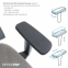 Купить Кресло офисное Officepro Wave OC599-B-DG-DG Black/Dark Gray в Киеве с доставкой по Украине | vincom.com.ua Фото 9