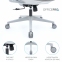 Купити Крісло офісне Officepro Wave OC670-G-G-G Gray у Києві з доставкою по Україні | vincom.com.ua Фото 17