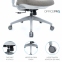 Купити Крісло офісне Officepro Elegant OC600-G-DG-DG Gray/Dark Gray у Києві з доставкою по Україні | vincom.com.ua Фото 15