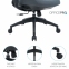Купить Кресло офисное Officepro Balance OC550-B-DG-DG Black/Dark Gray в Киеве с доставкой по Украине | vincom.com.ua Фото 15
