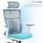 Купить Кресло офисное Officepro Balance OC550-W-DG-BL White/Dark Gray/Blue в Киеве с доставкой по Украине | vincom.com.ua Фото 7