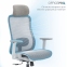 Купити Крісло офісне Officepro Wave OC670-G-G-G Gray у Києві з доставкою по Україні | vincom.com.ua Фото 9