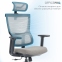 Купить Кресло офисное Officepro Elegant OC600-B-DG-DG Black/Dark Gray в Киеве с доставкой по Украине | vincom.com.ua Фото 7