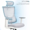 Купить Кресло офисное Officepro Elegant OC600-W-LG-LG White/Light Gray в Киеве с доставкой по Украине | vincom.com.ua Фото 8