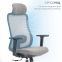 Купить Кресло офисное Officepro Wave OC599-B-DG-DG Black/Dark Gray в Киеве с доставкой по Украине | vincom.com.ua Фото 6