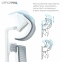 Купить Кресло офисное Officepro Balance OC550-W-DG-BL White/Dark Gray/Blue в Киеве с доставкой по Украине | vincom.com.ua Фото 9