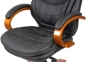 Купити Крісло офісне Аклас Валенсия Soft EX MB (шкіра LC-A Black/PU Black) у Києві з доставкою по Україні | vincom.com.ua Фото 15