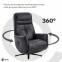 Купити Крісло-реклайнер Qlab RC268B Leather Black у Києві з доставкою по Україні | vincom.com.ua Фото 6