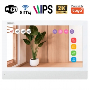 Купить Видеодомофон 7 дюймов с Wi-Fi SEVEN DP-7579-W2K white в Киеве с доставкой по Украине | vincom.com.ua