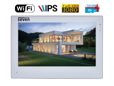Купити Відеодомофон Wi-Fi SEVEN DP-7577FHDW - IPS white у Києві з доставкою по Україні | vincom.com.ua