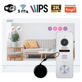 Купити Комплект Wi-Fi відеодомофона SEVEN DP-7576/03Kit white у Києві з доставкою по Україні | vincom.com.ua