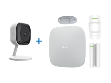 Купить Комплект сигнализации Ajax StarterKit white + IP-видеокамера Uniview C1L в Киеве с доставкой по Украине | vincom.com.ua