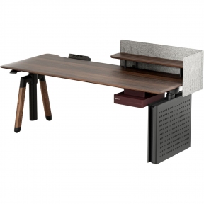 Купити Комп'ютерний стіл Sihoo D07 1.8m Walnut/Black у Києві з доставкою по Україні | vincom.com.ua
