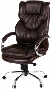 Купити Крісло офісне Аклас Флорида CH MB (Шкіра LC-K Dark brown) у Києві з доставкою по Україні | vincom.com.ua