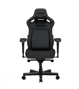 Купить Кресло игровое Anda Seat Kaiser 4 Size L Dark Grey Fabric (AD12YDDC-L-20-GB-CF) в Киеве с доставкой по Украине | vincom.com.ua