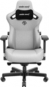 Купить Геймерское кресло Anda Seat Kaiser 3 Size L Grey Fabric (AD12YDC-L-01-G-PV/F) в Киеве с доставкой по Украине | vincom.com.ua