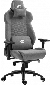 Купити Крісло геймерське GT Racer X-8702 Fabric Gray у Києві з доставкою по Україні | vincom.com.ua