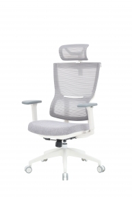 Купить Кресло офисное Officepro Elegant OC600-W-LG-LG White/Light Gray в Киеве с доставкой по Украине | vincom.com.ua