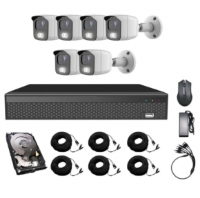 Купить Комплект видеонаблюдения CoVi Security AHD-6W 5MP MasterKit + HDD1000 в Киеве с доставкой по Украине | vincom.com.ua