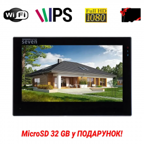 Купить IP-видеодомофон 7 дюймов с Wi-Fi SEVEN DP-7577FHDW - IPS black в Киеве с доставкой по Украине | vincom.com.ua